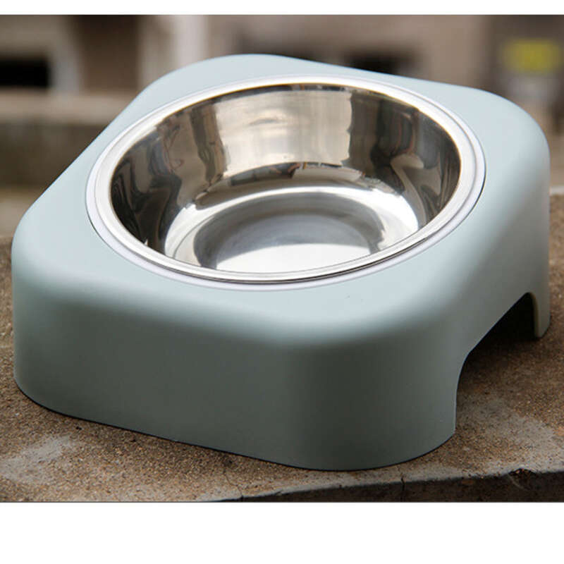 Nouveau bol de riz en acier inoxydable pour chien et chat, bol d'alimentation pour animaux de compagnie_voghion.com