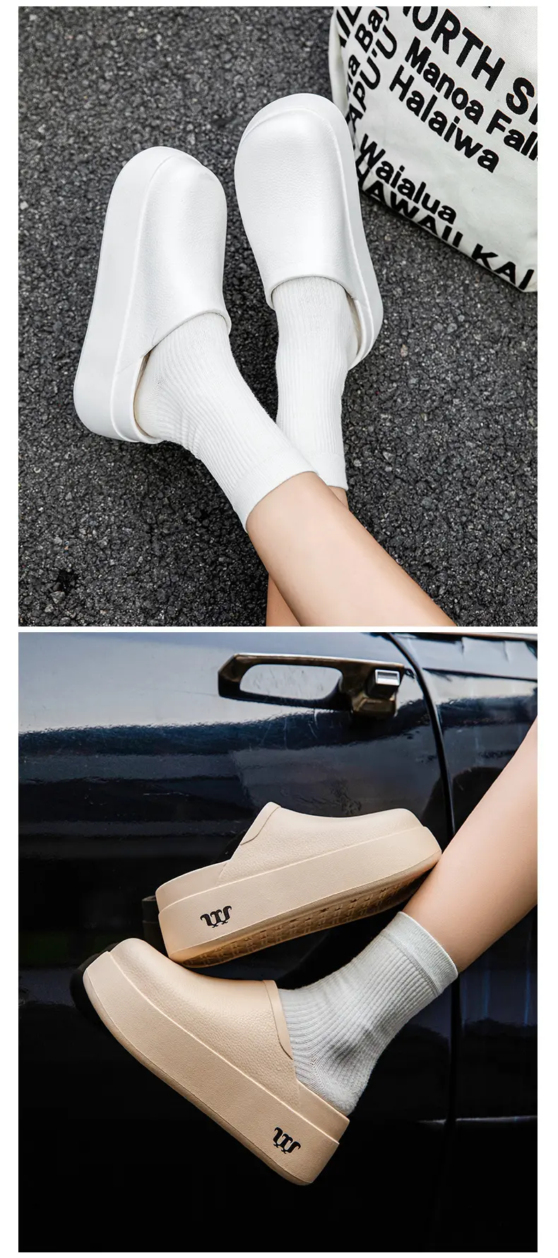 Dünne, silberne Pendlerschuhe mit mittelhohem Absatz, dicker Sohle, Taschenverschluss und Zehenkappe_voghion.com