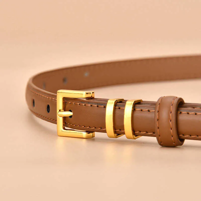 Novi ženski kožni tanki remen s kopčom u obliku slova H, modni, univerzalni, mali, pogodan za ukras haljine, širine 1,5 cm_voghion.com
