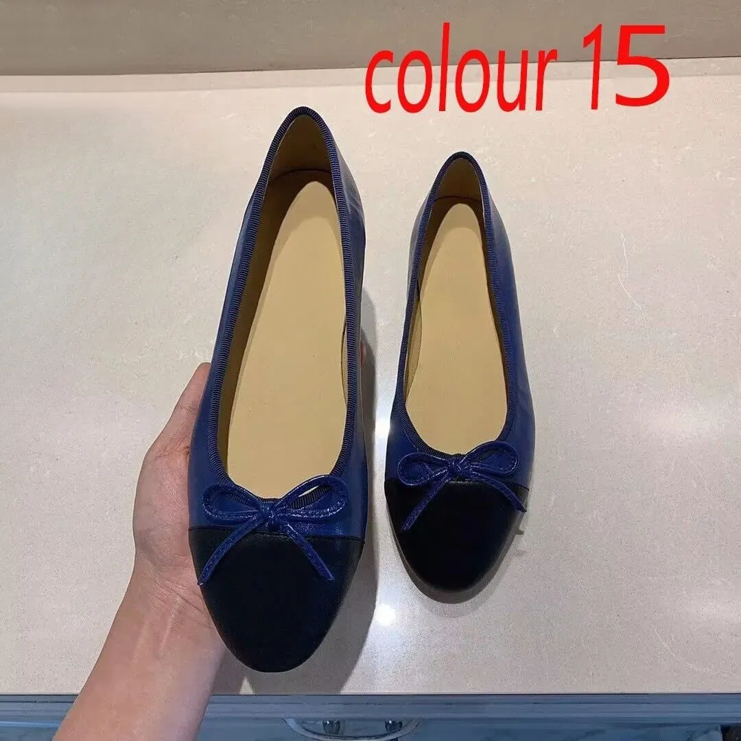 Kleid Damen Designer Ballettschuhe Damen Schuhe Frühling Herbst Neue Bogen Mode Flache Bootsschuh Dame Leder Lazy Dance_voghion.com