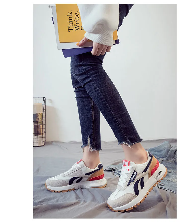 waffle Νέα καλοκαιρινά casual mesh κορεάτικη έκδοση unisex μικρά λευκά αναπνεύσιμα αθλητικά παπούτσια Lhshoe_voghion.com