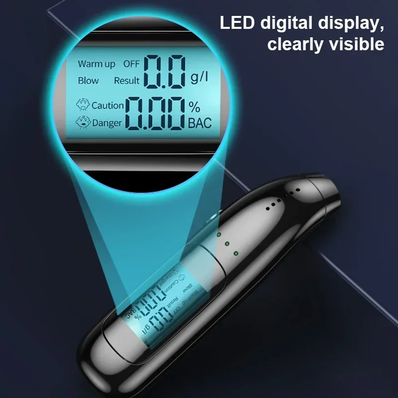 Hochpräziser Professioneller Alkoholtester Mit Usb-ladefunktion_voghion.com