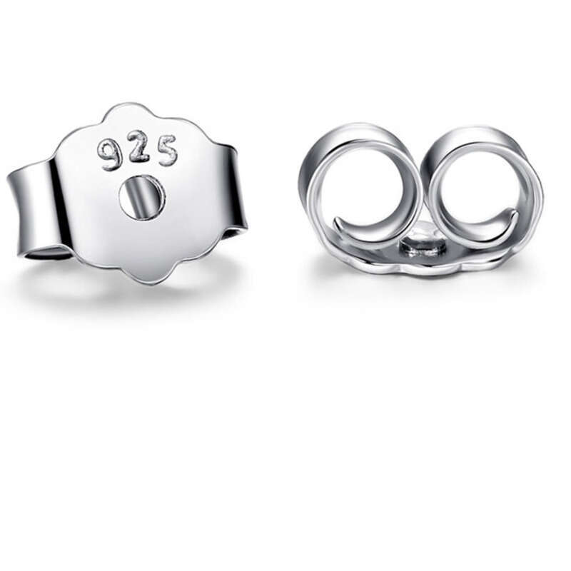 Boucles d'oreilles papillon en platine électrolytique en cuivre, bouchon arrière, boucle de capuchon, bijoux en argent, accessoires en métal, bouchons d'oreilles,_voghion.com