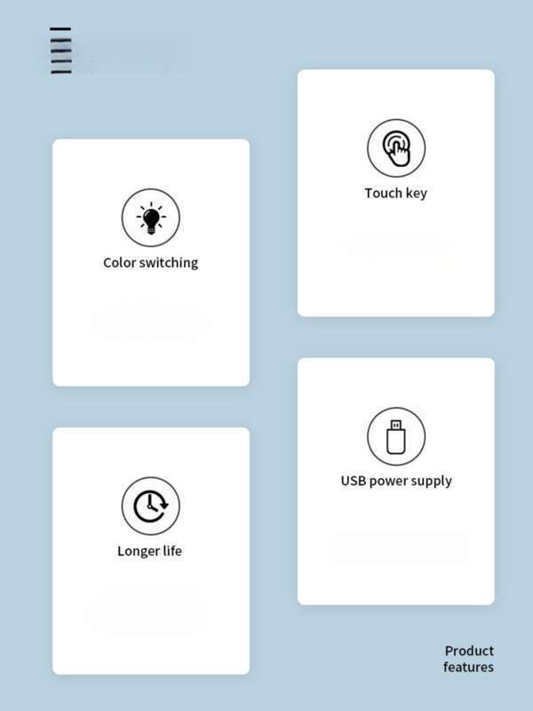 Lumină ambientală USB pentru mașină, consumabile auto, mini decorațiune portabilă colorată, iluminare LED pentru casă și dormitor, lumină de noapte_voghion.com