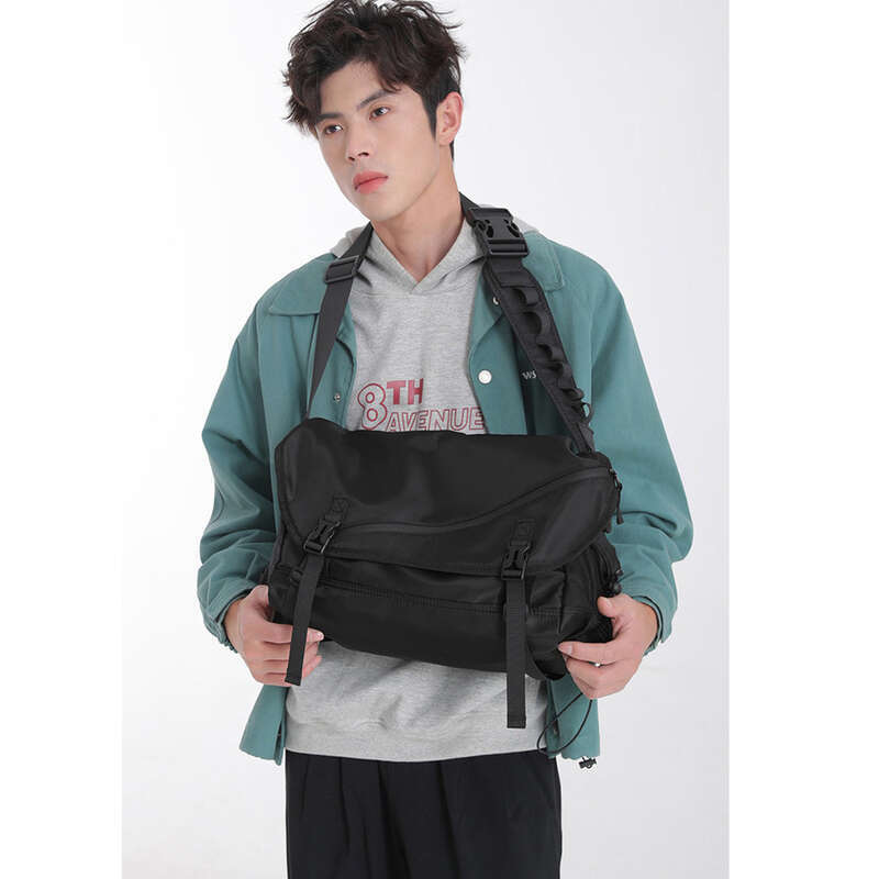 Borsa a tracolla da uomo alla moda, grande capacità, stile street shooting, borsa a tracolla casual_voghion.com