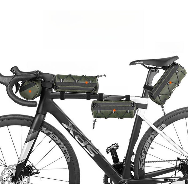 Reitausrüstung für den Vorderträger des Fahrradsattels, Handytasche für Mountainbike-Querträger, wasserdichte Tasche für das obere Rohr_voghion.com