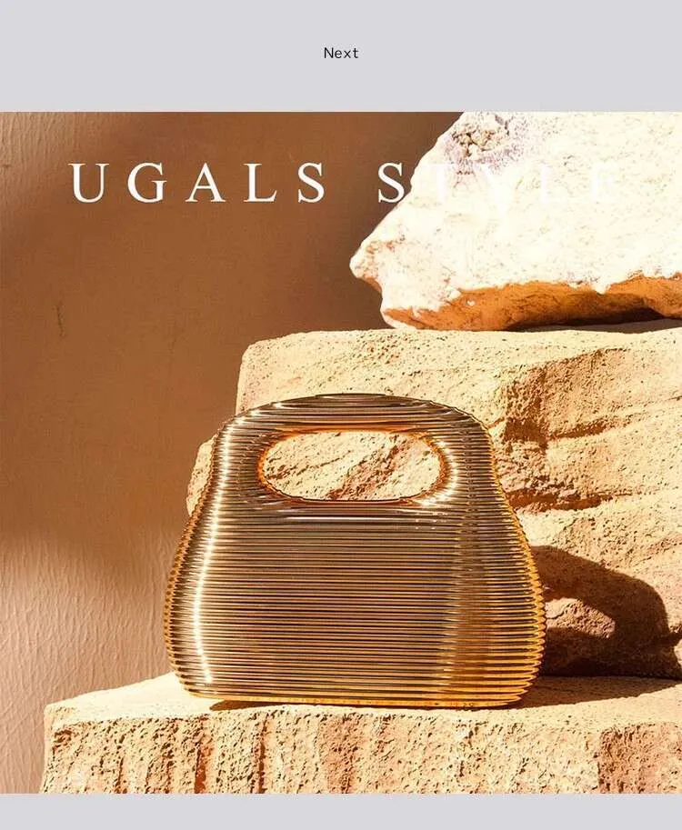 Borsa a tracolla da donna con motivo a onde a righe quadrate, in acrilico, da sera, per feste di nozze_voghion.com