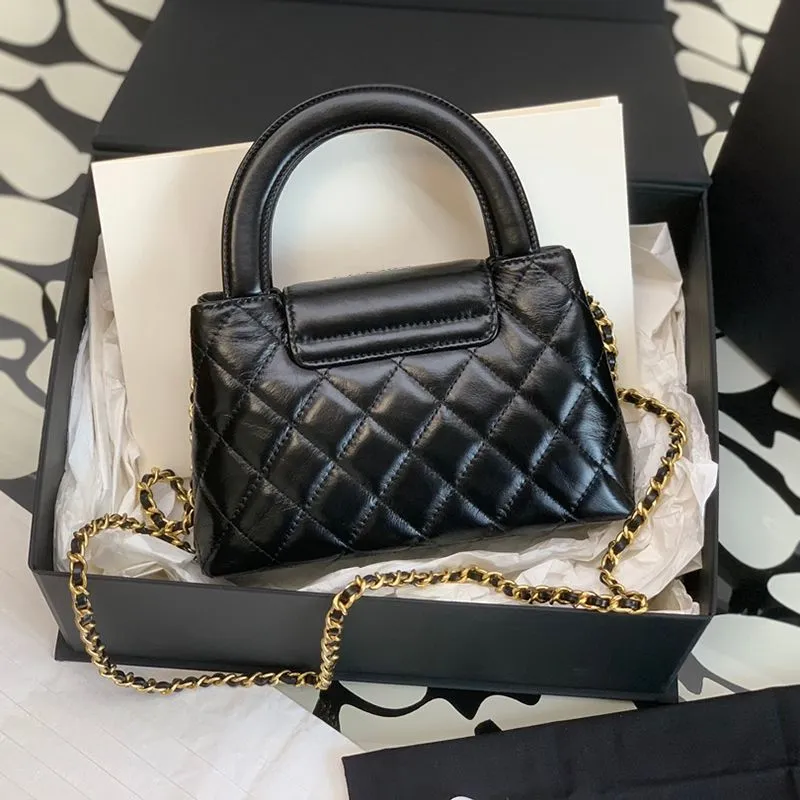 Sac à main en cuir véritable de qualité miroir 10A 23K Nano pour femme, sac à bandoulière tendance et décontracté avec chaîne_voghion.com