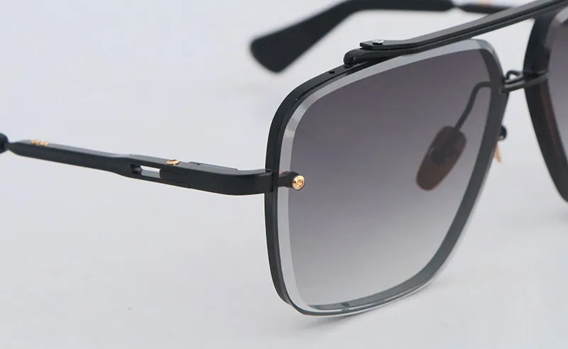Modedesigner SIX Metall-Sonnenbrillen für Männer Große quadratische Gläser Vintage Herren Damen Klassische Promi-Stil Brillen_voghion.com