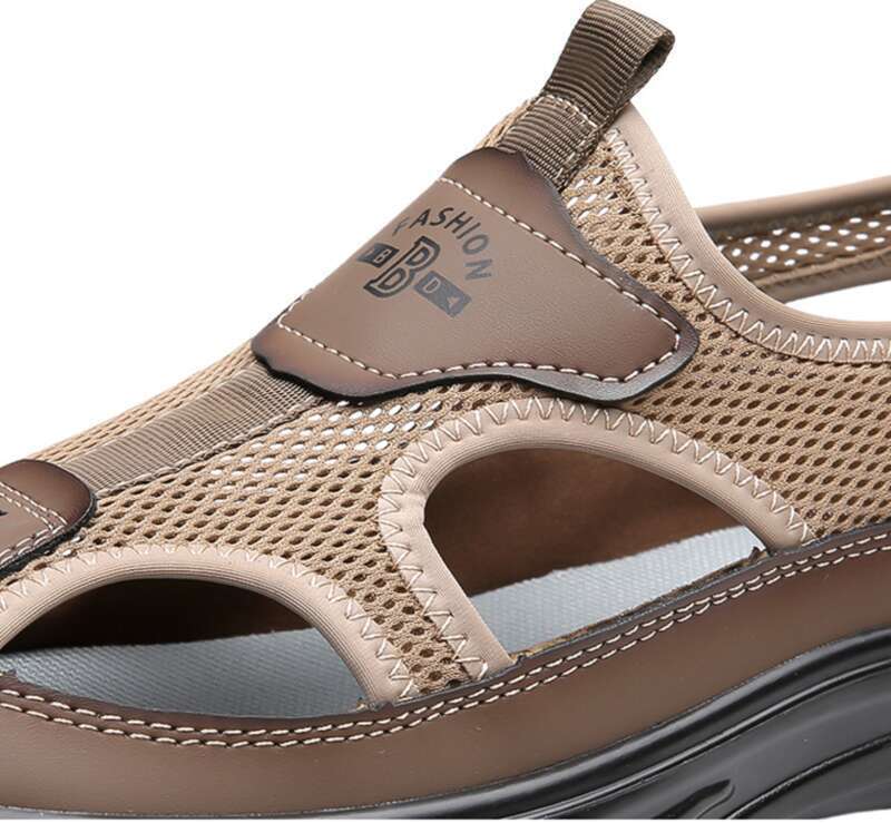 Yaz Nefes Alabilen Erkek Sarılı Sandaletler, Açık Hava Kaymaz Spor Günlük Plaj_voghion.com