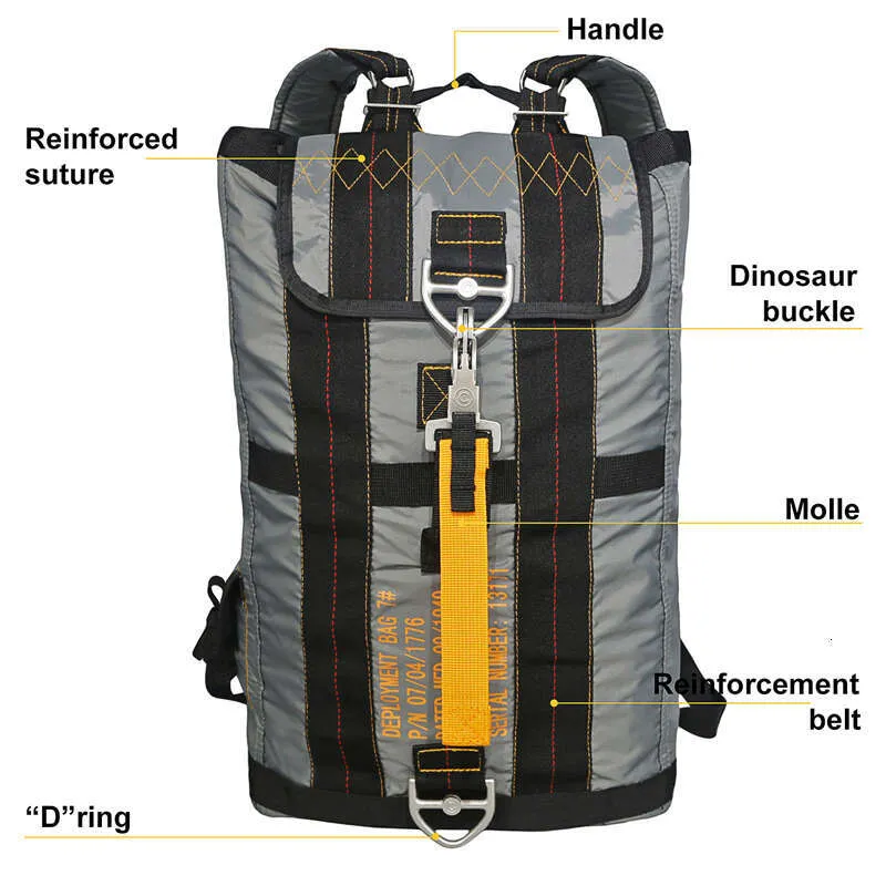 Zaino multiuso resistente, leggero, borsa da paracadute per viaggi di caccia all'aperto, escursioni, scuola, avventure_voghion.com