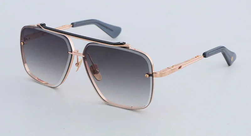 Square Metal Sunglasses For Men Vintage Large Designer Style_voghion.com