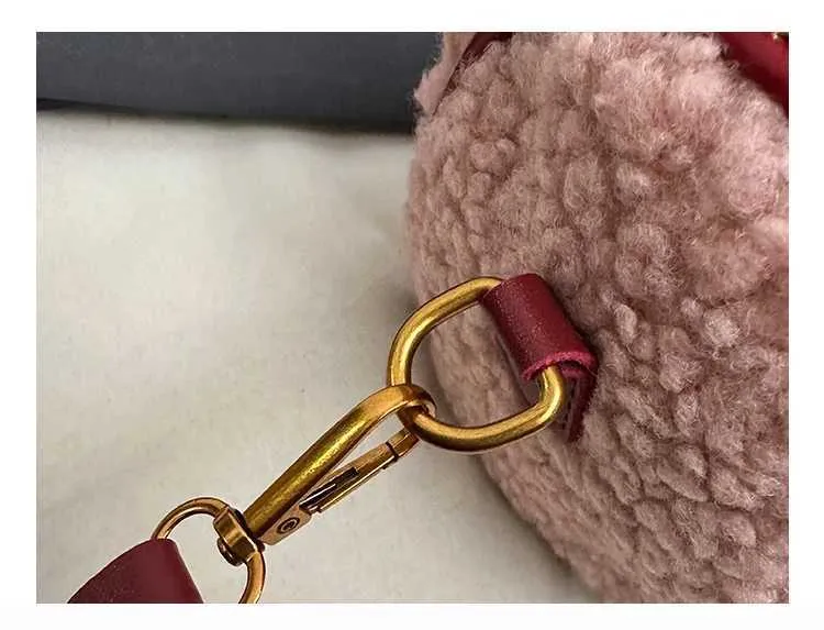 Pluche handtas dames winter warm zachte schoudertas crossbody tas_voghion.com