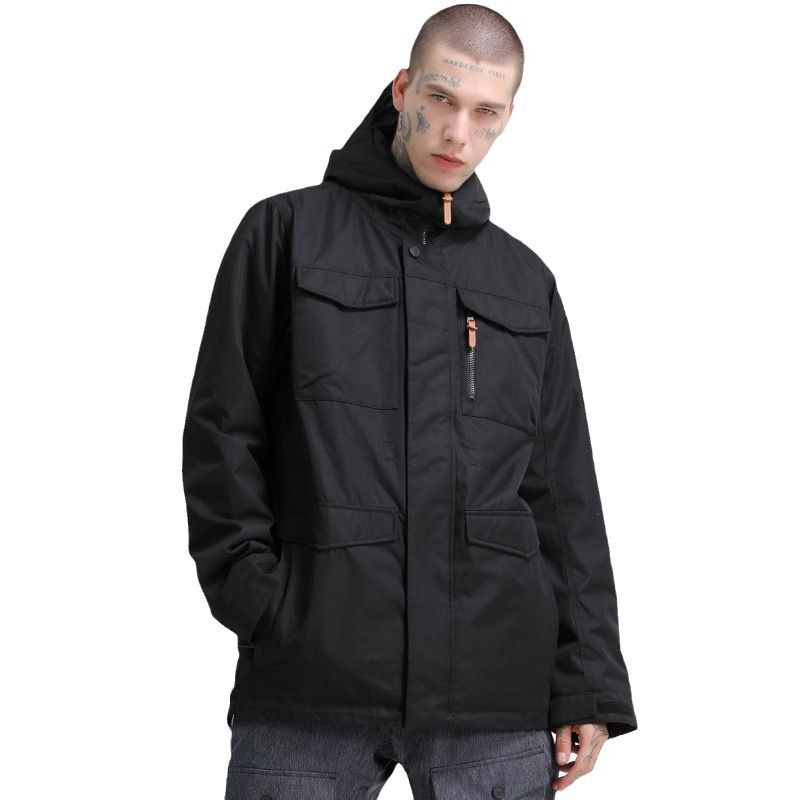 Snowwear Männer Trend verdickt warm winddicht wasserdicht atmungsaktiv Schneeanzug Snowboard Doppel Board Ski Top_voghion.com