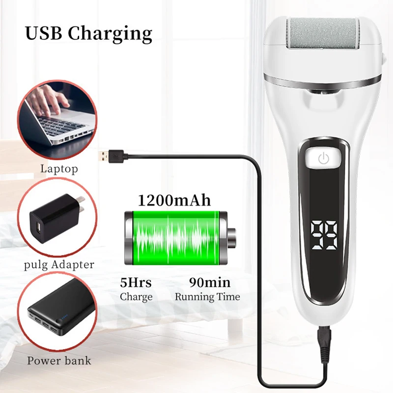 Râpe pieds électrique professionnelle pour callosités et peau_voghion.com