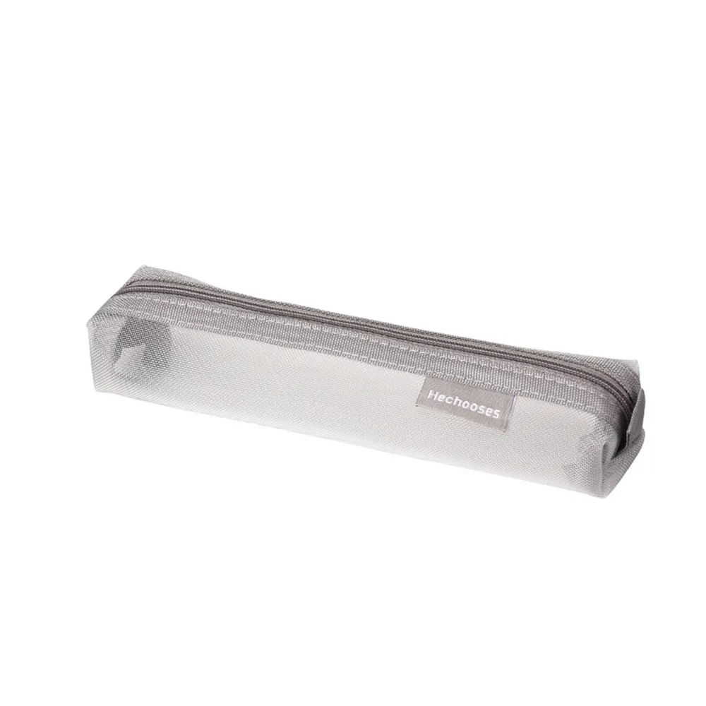 Sacchetto trasparente con cerniera in rete per cosmetici, trucco, articoli da toeletta, organizer da viaggio, rossetto, forniture scolastiche_voghion.com