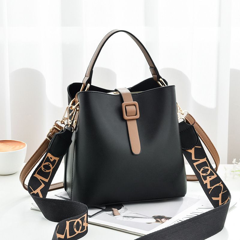 Damentasche 2024 neue breite Schultergurt-Beuteltasche im koreanischen Stil, Mode, große Kapazität, Handtasche,_voghion.com