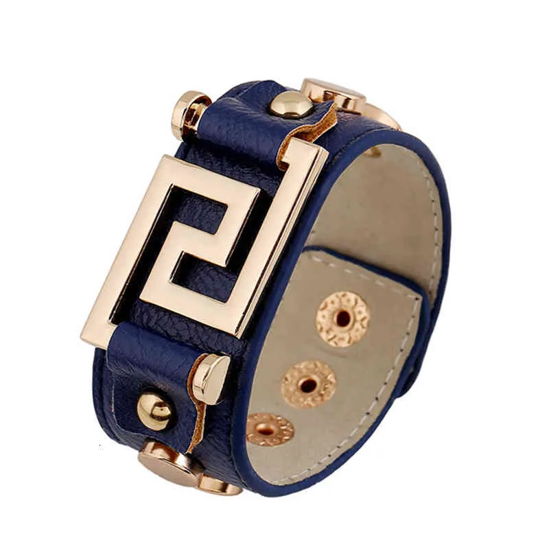 Geometric Cuff Bracelet Gold Punk Statement Jewellery For Women_voghion.com