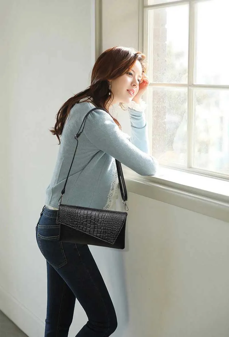 Neue Mode Frauen Schulter Weiche PU Leder Handtasche Umhängetasche Messenger Taschen Geldbörse ClutchC241103_voghion.com