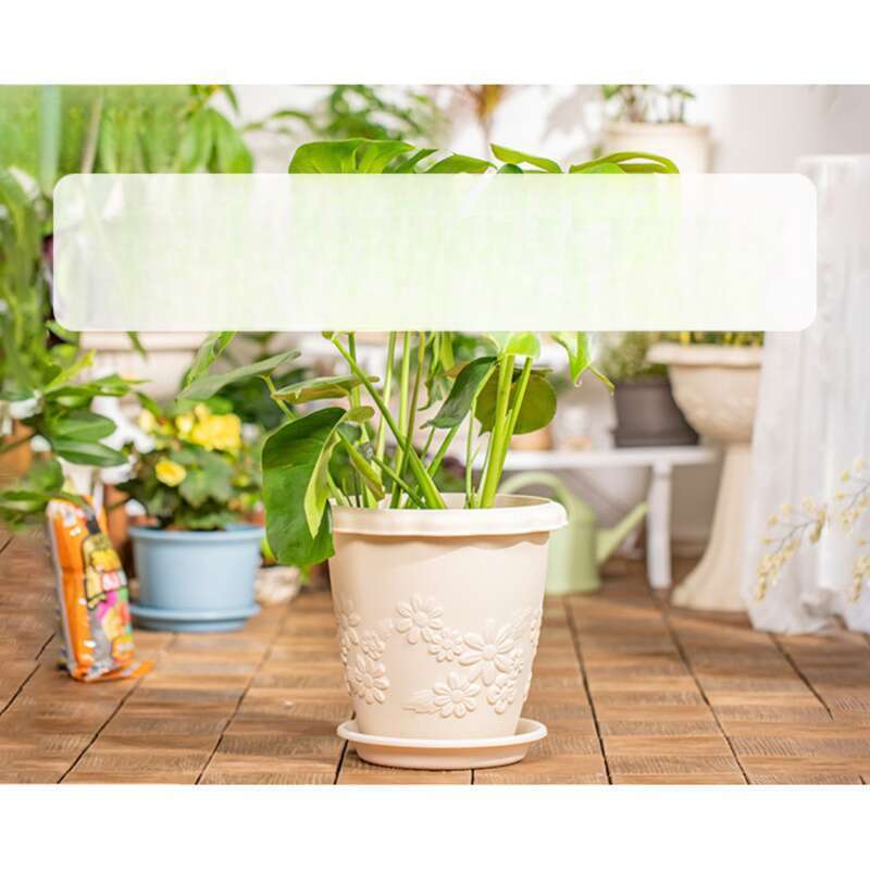 Gallon Plastic Alice Flower Large Orchid Green Rose Thickened Deep Resin Long Pot Iris_voghion.com