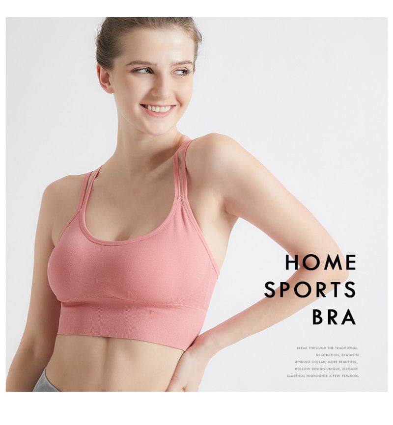Het dragen van een alles-in-één sport voor vrouwen, Xia Meibei, Yoga, Fiess, BH, Hardlopen, Cross schokabsorberend, Gebundeld_voghion.com