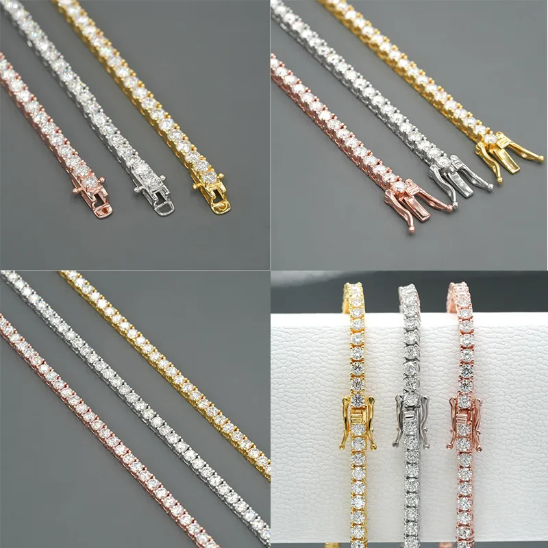 vente en gros moi femmes glace plaqué or S sterlig argent teis hiphop ecklace bijoux vvs diamod mossaite moissaite_voghion.com