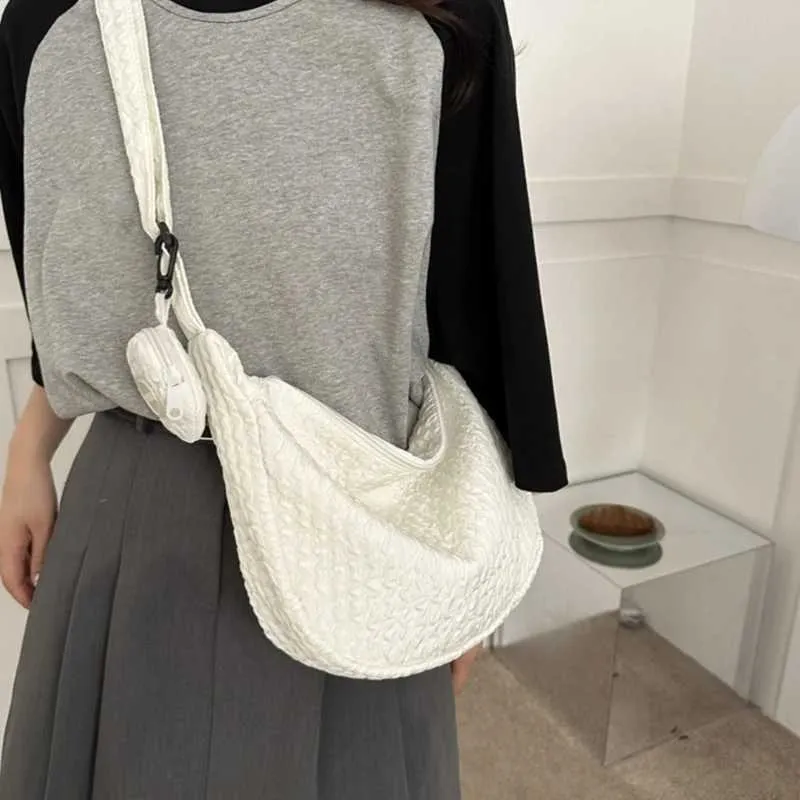 Koreanische Schulter-Umhängetasche für Mädchen und Frauen aus Nylon Ba241212_voghion.com