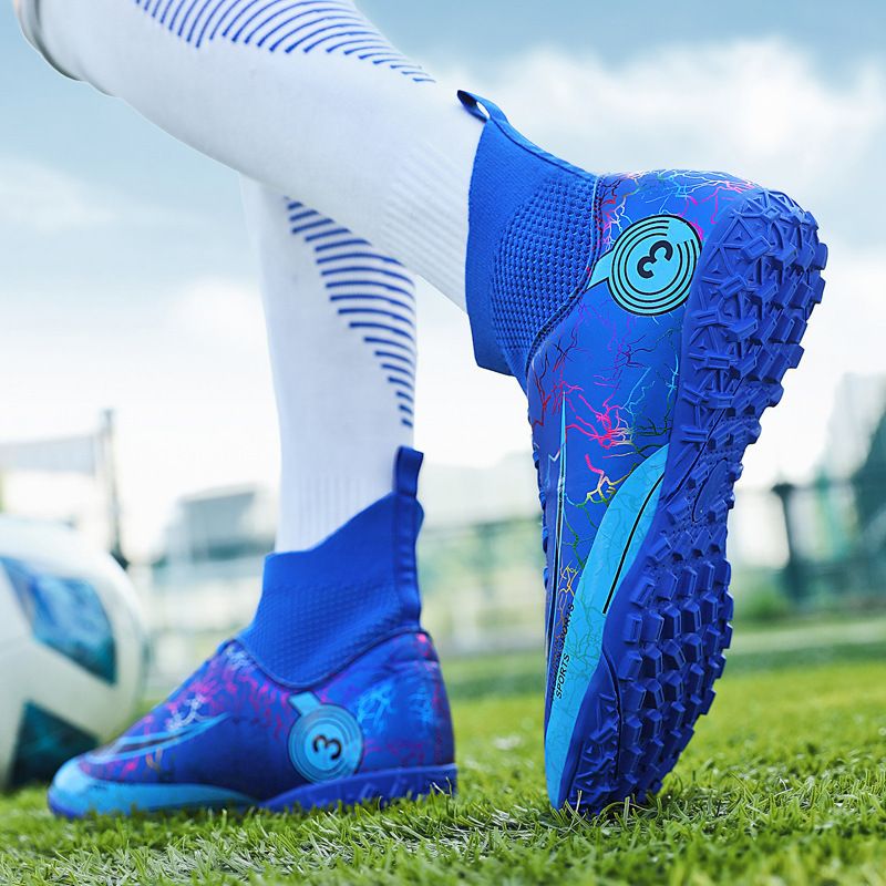 High-Top-Herren-Long-Broken-Nails-Trainings-Fußballschuh für Kinder, Jungen und Mädchen, Größe 48_voghion.com
