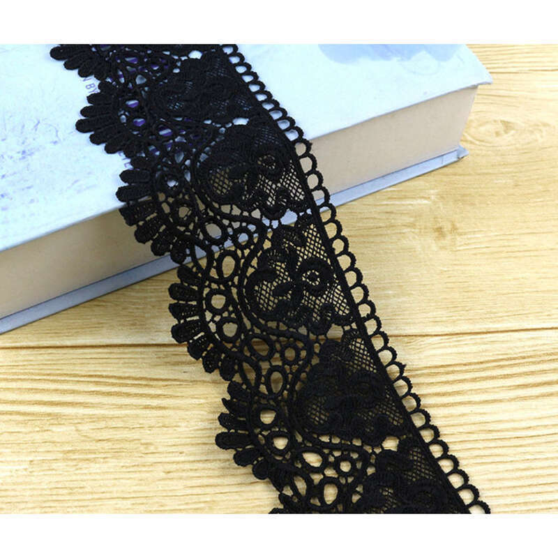 Lapte mătase solubilă în apă îngroșată broderie Hollow fusta tiv mânecă design accesorii dantelă_voghion.com