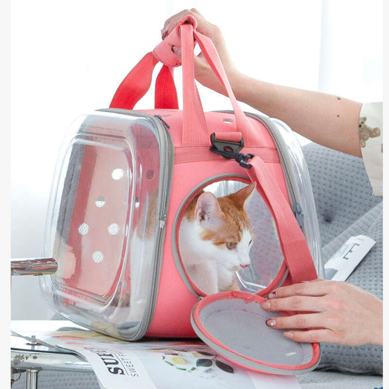 Neu Transparente Raumkabine Katze Handheld Tasche Einzelnen Schulter_voghion.com