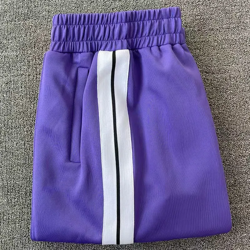 new Designer Men Palm Pant Print Fi Style Lg Pants Casual Mens Rainbow Jogger Stripes Drawstring Asian Size 2024 Lpm_voghion.com