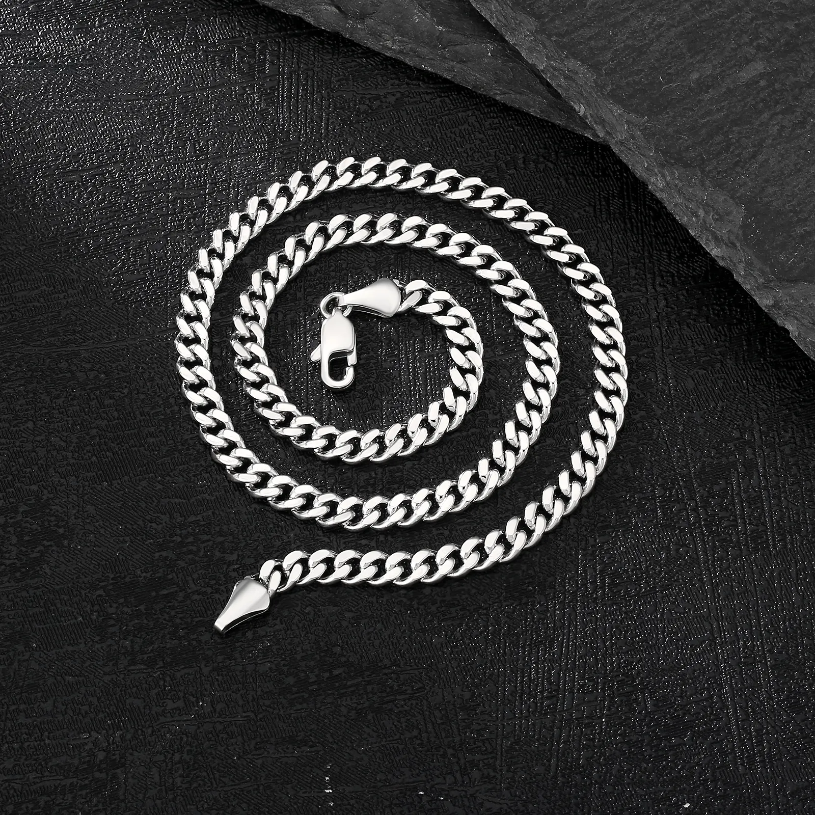 KRKC all'ingrosso 3mm 4mm 5mm 6mm 8mm 14k placcato oro in acciaio inossidabile Miami cubano maglia collana chiusura a moschettone catene da uomo_voghion.com