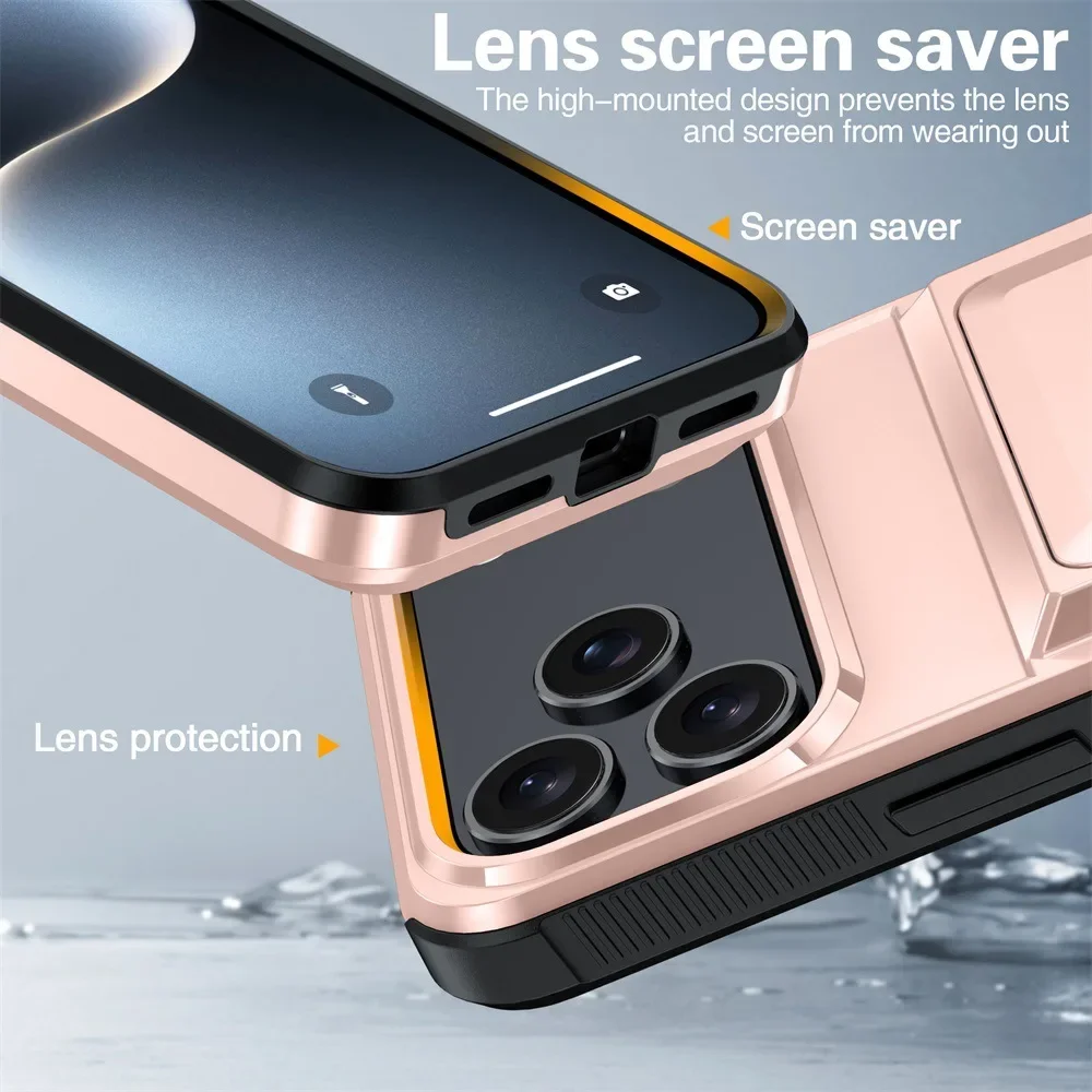 Heavy Duty Wallet Phone Case For Iphone Protective Cover_voghion.com