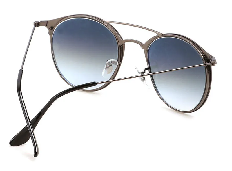 Hurtownia-Marka projekt Okrągłe okulary przeciwsłoneczne damskie męskie Metalowa oprawka Szklane soczewki Retro Vintage Sportowe okulary przeciwsłoneczne Gogle z_voghion.com