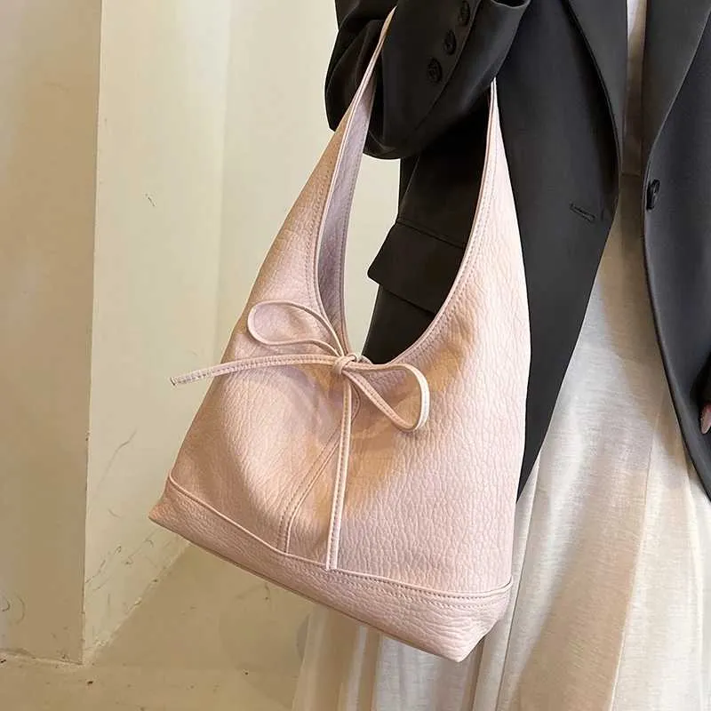 Sac à main en cuir PU solide et décontracté pour femme, sacoche à bandoulière polyvalente pour les déplacements quotidiens, grande capacité, sous les bras_voghion.com