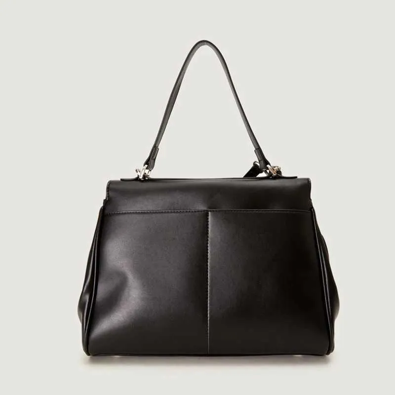Pickle Green Sac à bandoulière polyvalent de grande capacité avec serrure simple et texture de haute qualité pour femme Ba241211_voghion.com