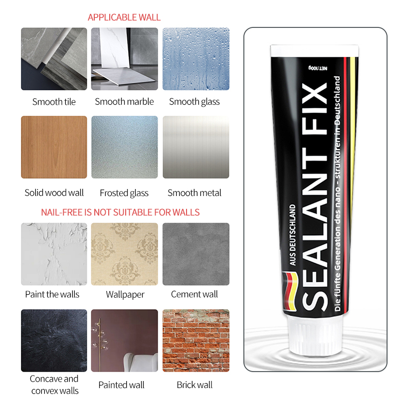 Luxusní nástěnný háček, silný lepicí ručník, bez děrování, závěsný nástěnný věšák na kabáty, držák na klíče od dveří_voghion.com