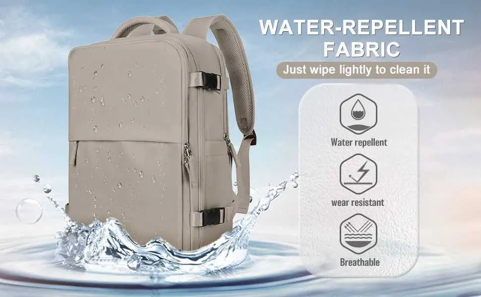 Reiserucksack für Männer und Frauen, 40 l, flugzugelassen, Handgepäck, Diebstahlschutz, Business-Laptop, großer Tagesrucksack, Weekender_voghion.com