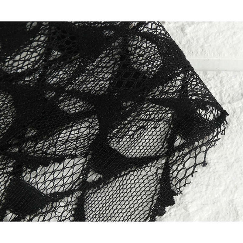 Novo com malha oca sem elástico para mulheres e vestidos, tecido de renda de malha para vestidos de noiva_voghion.com