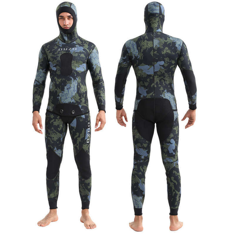 Costum de înot și surfing nou, corp divizat, 3 mm, pentru vânătoare de pești, rezistent la frig pentru bărbați, protecție solară, uscare rapidă, gratuit_voghion.com