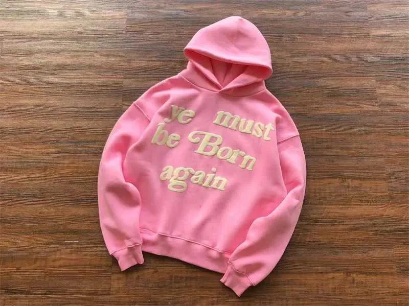 Sweat à capuche style vintage CPFM « Ye Must Be Born Again » pour homme et femme XJ250530_voghion.com