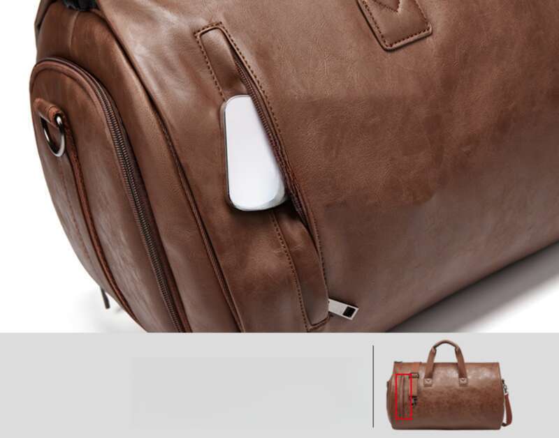 Impermeabile, adatto per l'organizzatore di abiti da viaggio d'affari da uomo, borsa a tracolla, borsa di grande capacità_voghion.com
