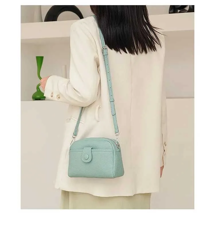 Borsa a tracolla da donna in pelle PU piccola quadrata casual versatile bella moda monospalla grande capacità_voghion.com