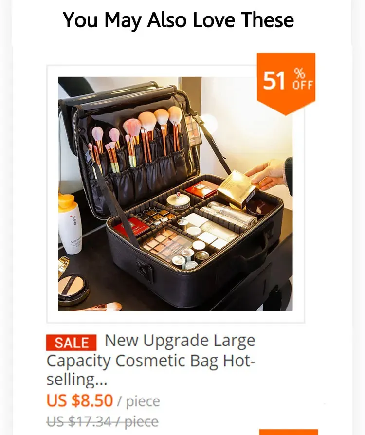 Trousse de maquillage en cuir PU pour femme, trousse de voyage multifonctionnelle et portable pour ranger le maquillage 241220_voghion.com