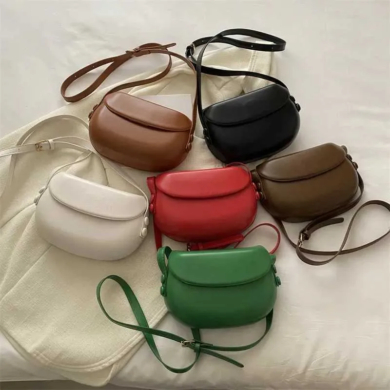 Geantă de umăr cu șa de culoare solidă pentru femei, geantă din piele PU, genți mici crossbody, design simplu, poșetă de ambreiaj pentru femei, culoare solidă_voghion.com
