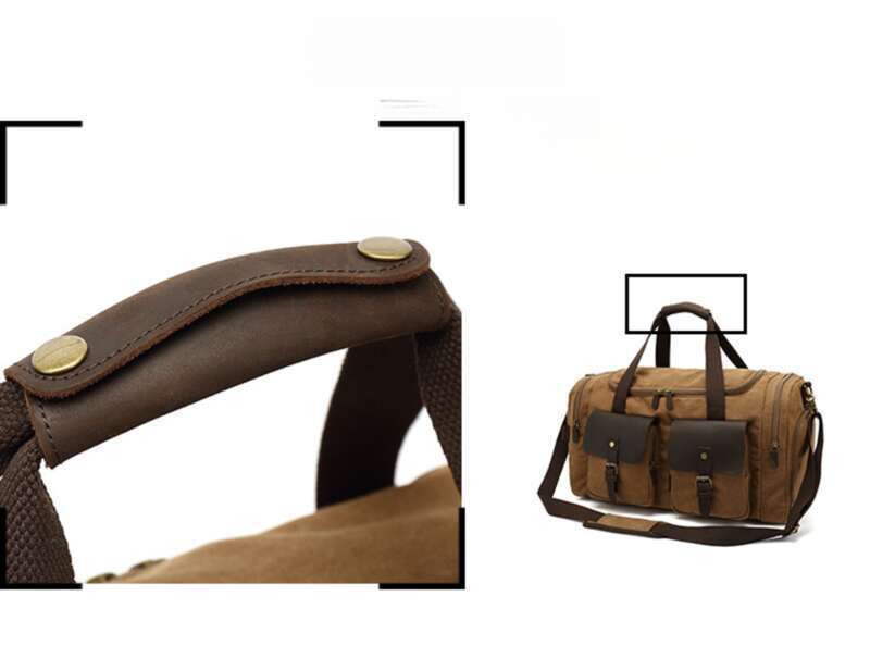 Travel Men's Top Capacity Yoga Gym Bag For Long And Short Trips And Mobile Canvas_voghion.com