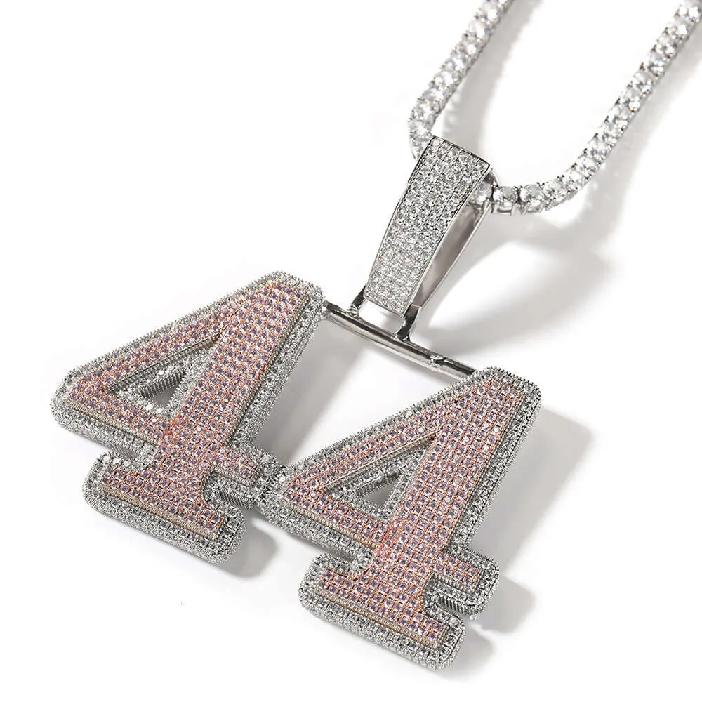 Collana Hip Hop fai da te con ciondolo a lettera numerica in diamanti, collana classica GRA moissanite, diamante, oro, argento sterling_voghion.com