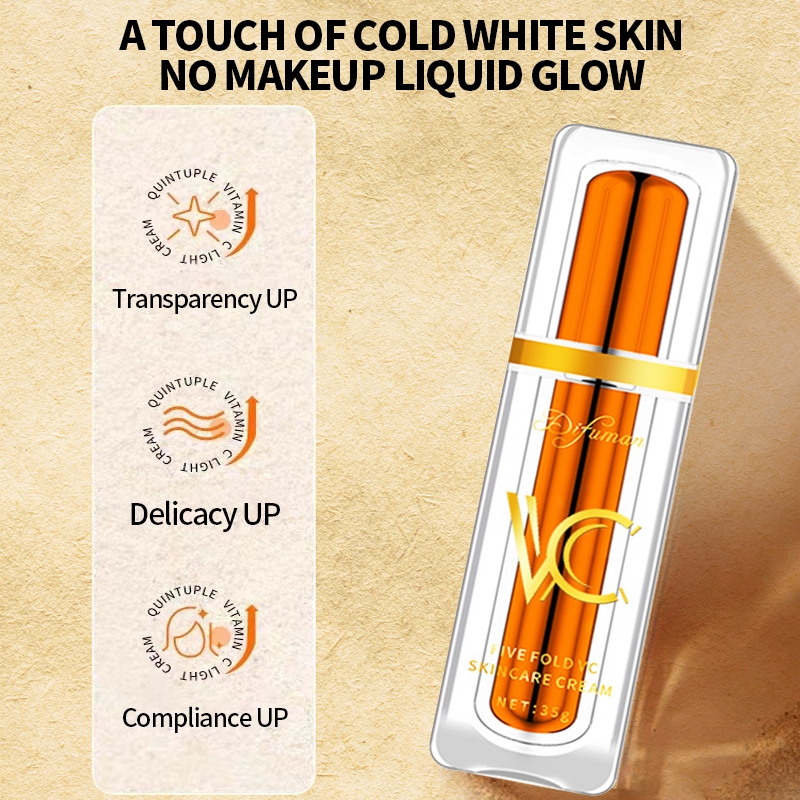 Local SellerVitamin C Tone up Lazy Whitening Foundation Face Concealer Makeup Cream LOYHANC_voghion.com