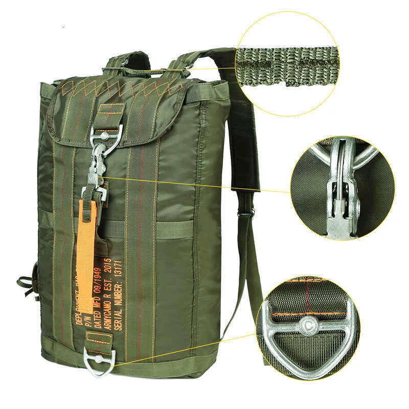 Zaino multiuso resistente, leggero, borsa da paracadute per viaggi di caccia all'aperto, escursioni, scuola, avventure_voghion.com