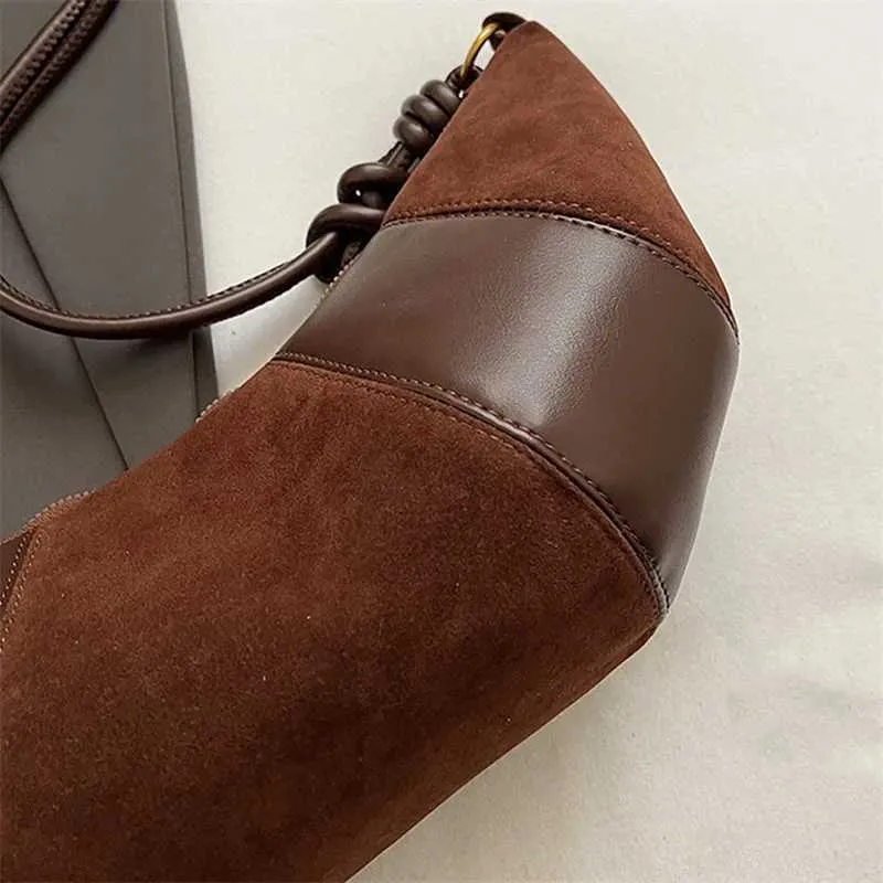 Női Vintage Félhold Crossbody Táska Kis Válltáska Hosszú Pánttal C241217_voghion.com